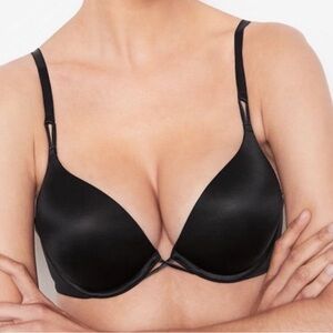 Victoria's Secret Classic Black Satin Bra